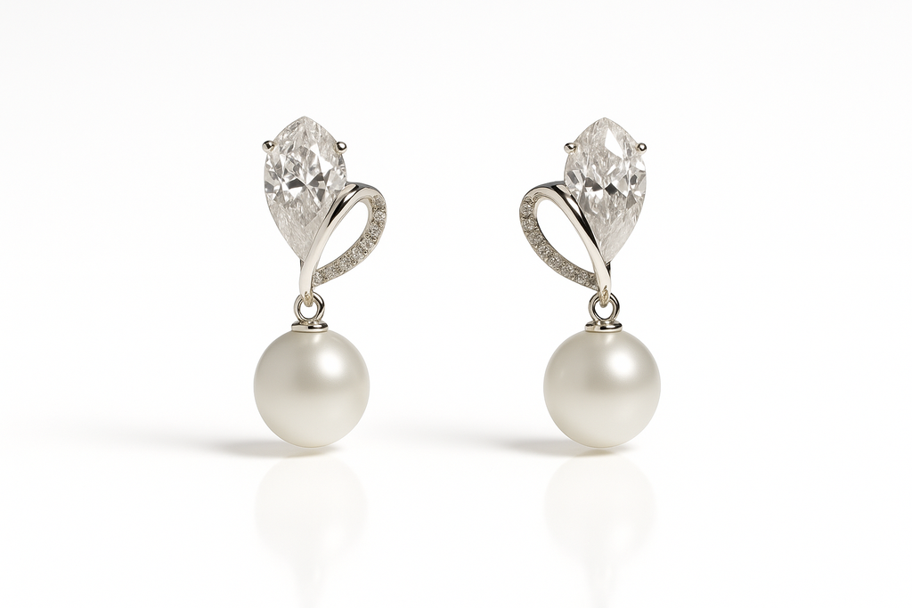 Marquise Pearl Drop
