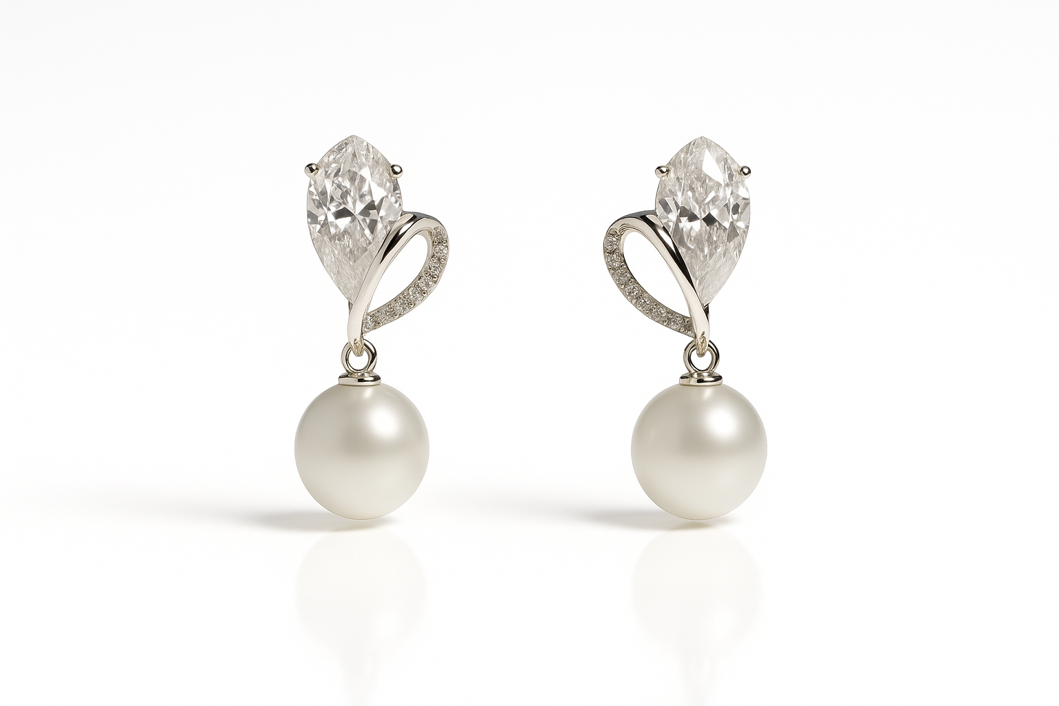 Marquise Pearl Drop